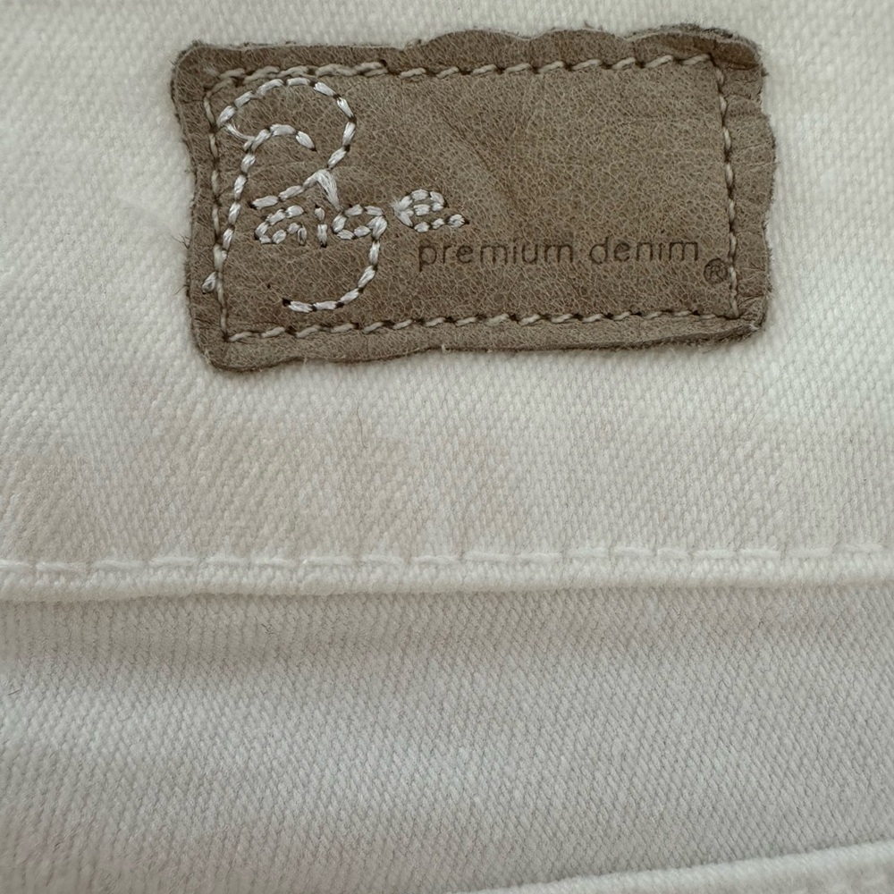 NWT PAIGE Women's Boot Cut Tonal Ecru Jeans - Picture 9 of 10